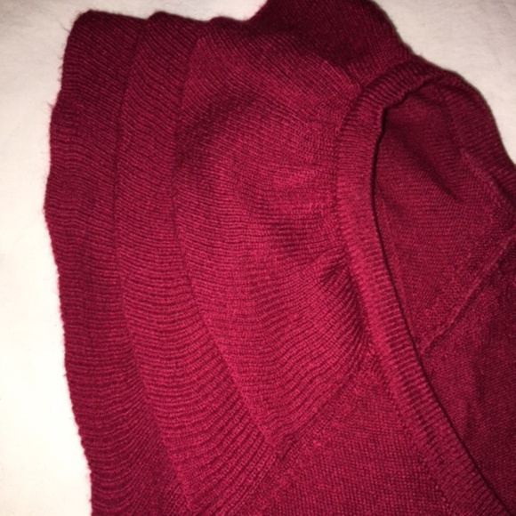 Express Red Sweater with Tiered Ruffle Sleeves XS - Picture 5 of 7